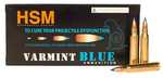 Introducing  Varmint Blue by HSM.  If you are looking for an exciting time in the field add Varmint Blue to your arsenal.  Loaded with the Sierra Blitzking Blue Thrill bullet it is sure to cure any pr...